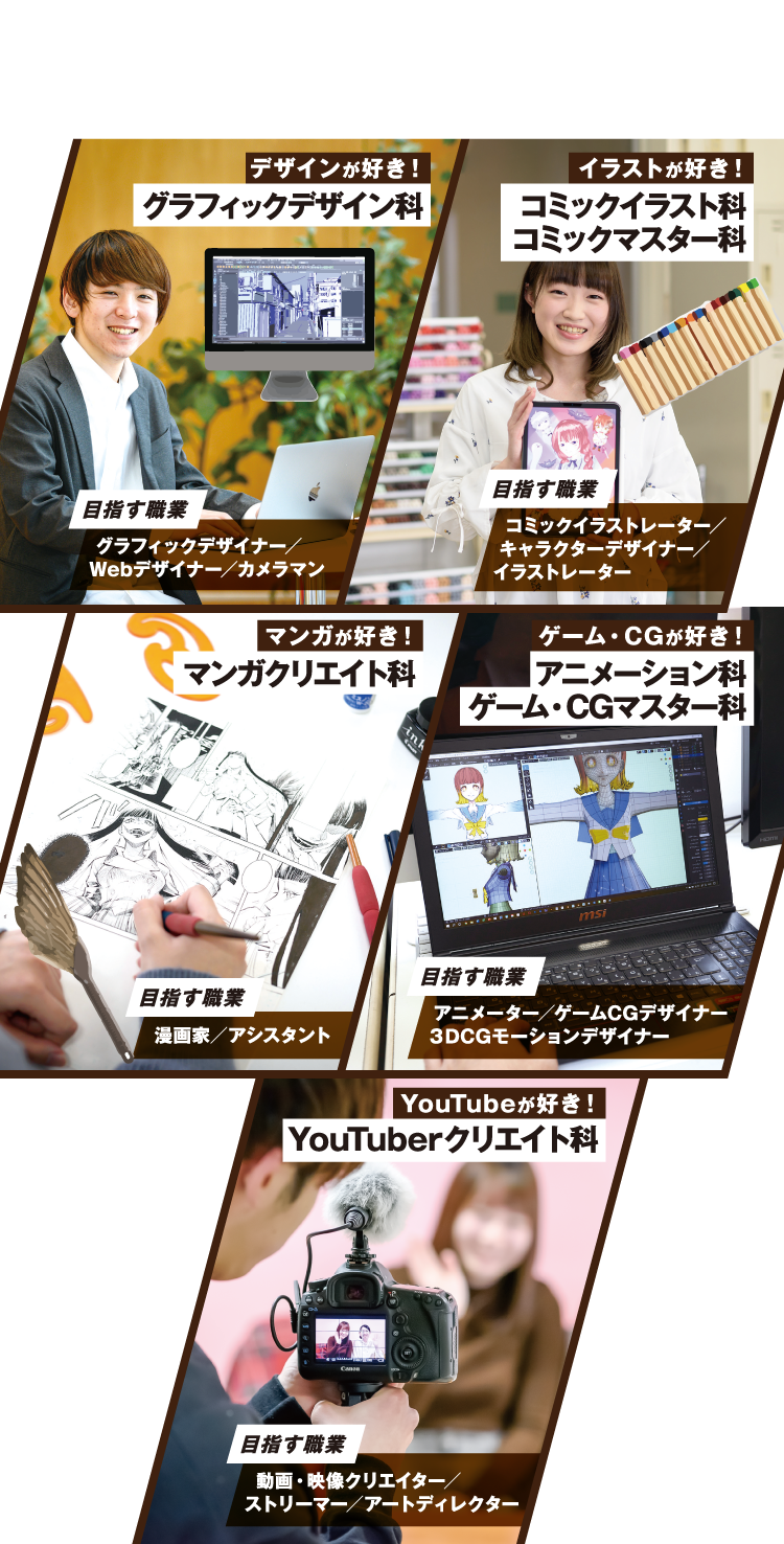対象学科はコチラ！