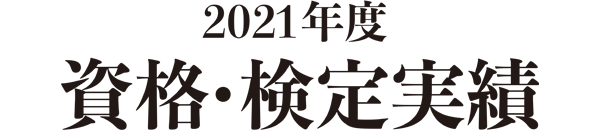 2021年度資格・検定実績